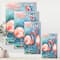 Designart - Pink Flamingos In Blue Water I - Farmhouse Canvas Wall Art Print